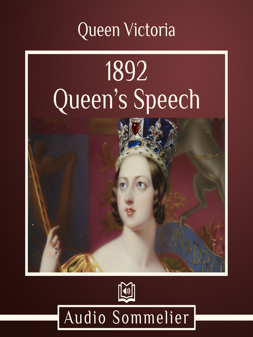 Title details for 1892 Queen's Speech by Queen Victoria - Available